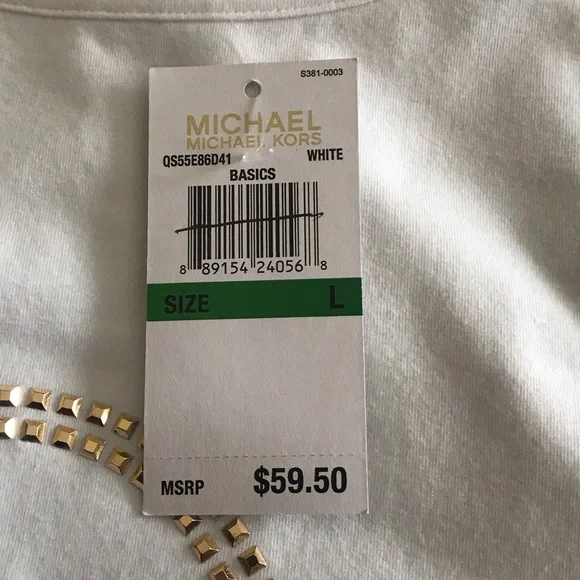 New Michael Kors White Top - Picture 5 of 6